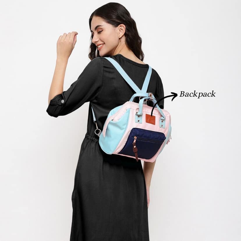 VISMIINTREND Diaper Bags for Mom | Travel Maternity Backpack Bags | Water Resistant | Premium Oxford Fabric | Gifts for Mom to Be | Baby Shower Gift view 3