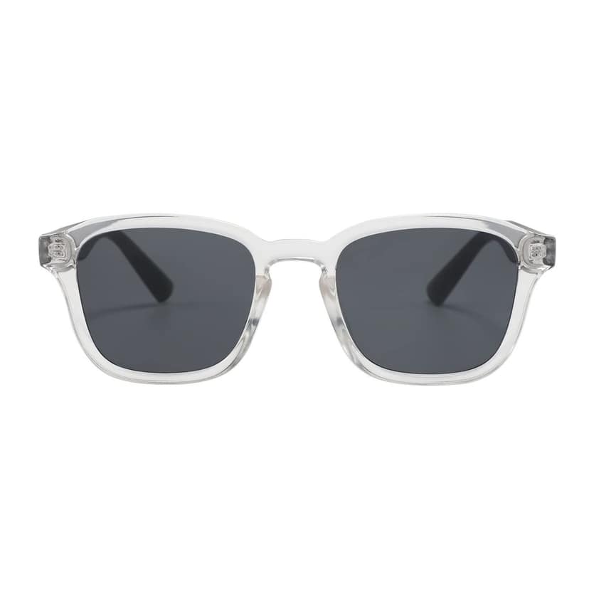 Eyenaks Stylish Wayfare Sunglasses for Men and Women | 100% UV Protection | Polycarbonate Lenses for Durability and Metal Hinges | Pack of 1 (Transparent) view 2