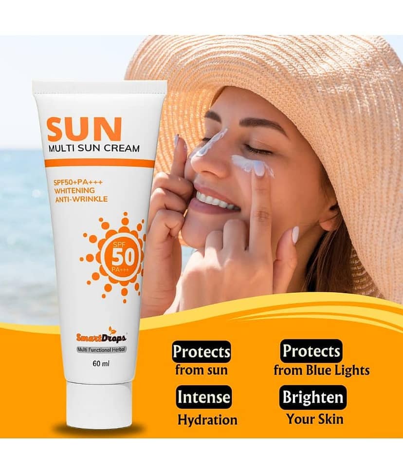Smartdrops SPF 50 Sunscreen Cream For All Skin Type ( Pack of 1 ) view 2