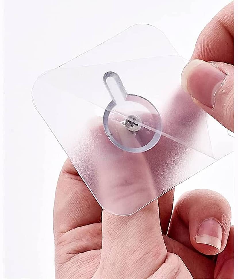 Set of 6 Self-Adhesive Screw Nails Wall Poster Non-Trace Stick Wall Hook view 2
