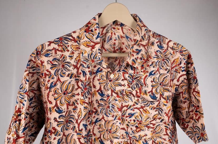 Kalamkari Cotton Casual Shirt view 3