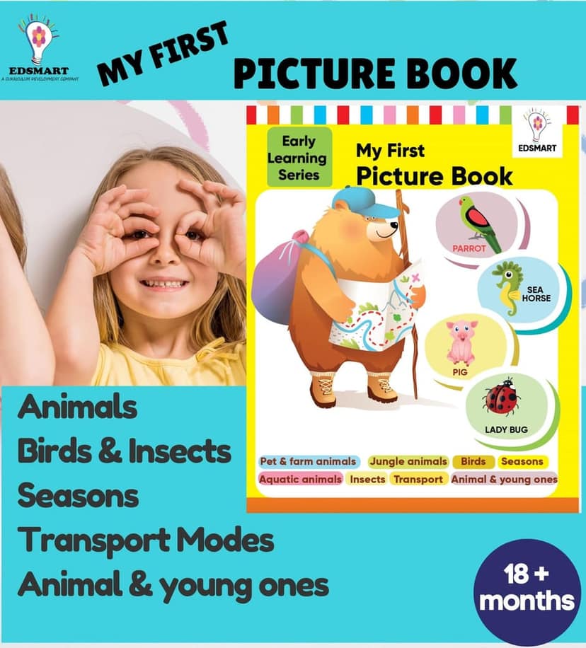 My First Picture Books for Kids - Animals picture book, Birds, Insects, Seasons and Vehicles picture book | Best Picture books for toddlers and preschoolers [Paperback] [Jan 01, 2022] Edsmart Academics