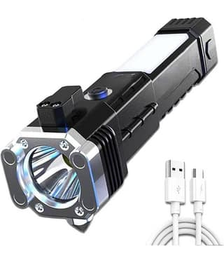 SKYRISE - 3W Rechargeable Flashlight Torch ( Pack of 1 )