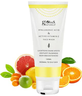 Globus Naturals Hyaluronic acid Vitamin C Face Wash, 100ml