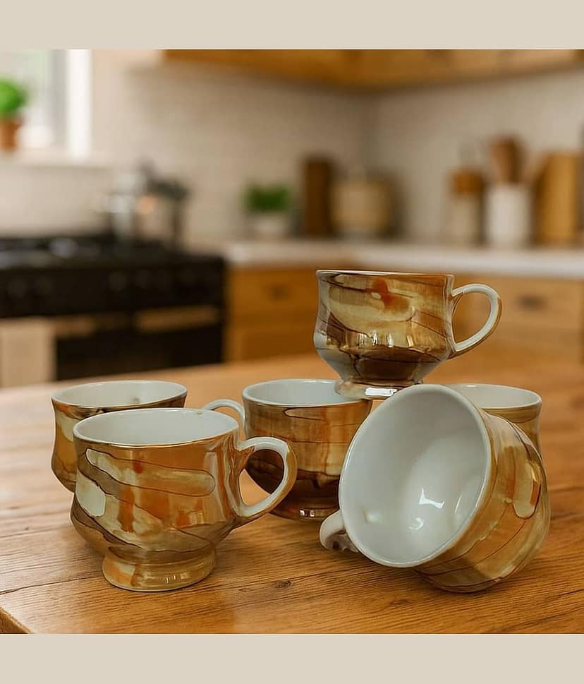 Love Unlimited Solid Bone China Tea Cup 150 ml ( Pack of 6 ) view 2