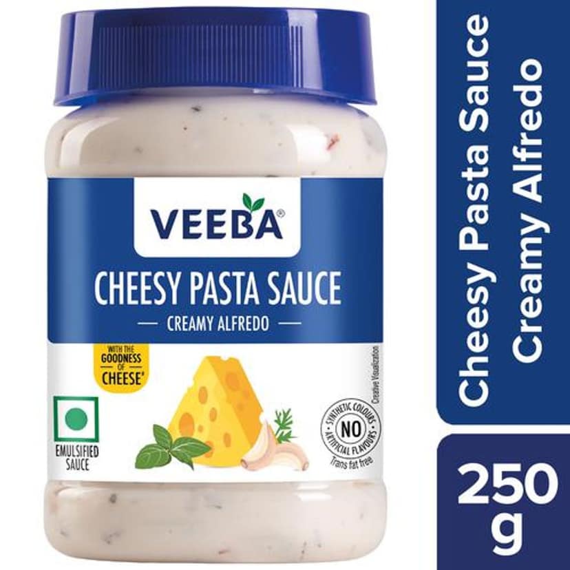 VEEBA Pasta Sauce Creamy Alfredo White Pasta Sauce, 250 g