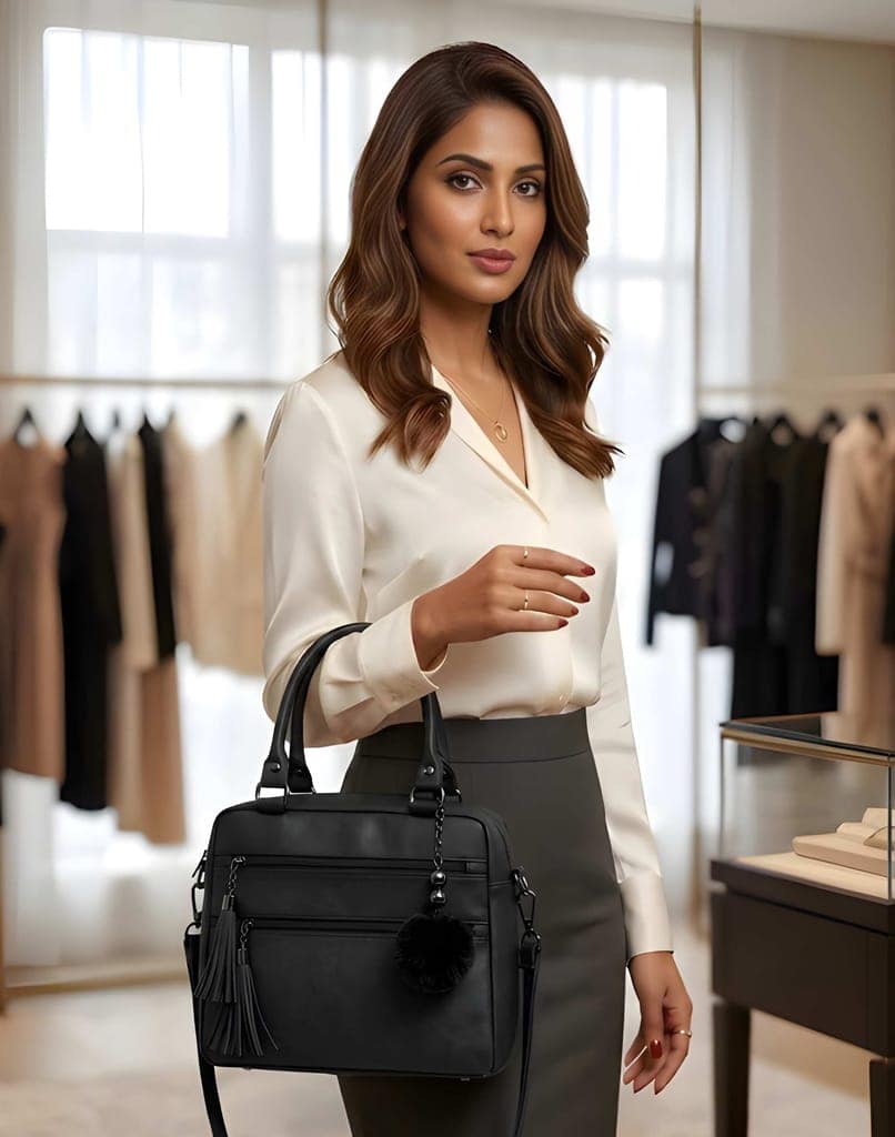Latest Stylish Women PU Leather Handbag | Elegant Shoulder Tote Bag | Spacious Durable Purse for Office, Travel & Party view 2