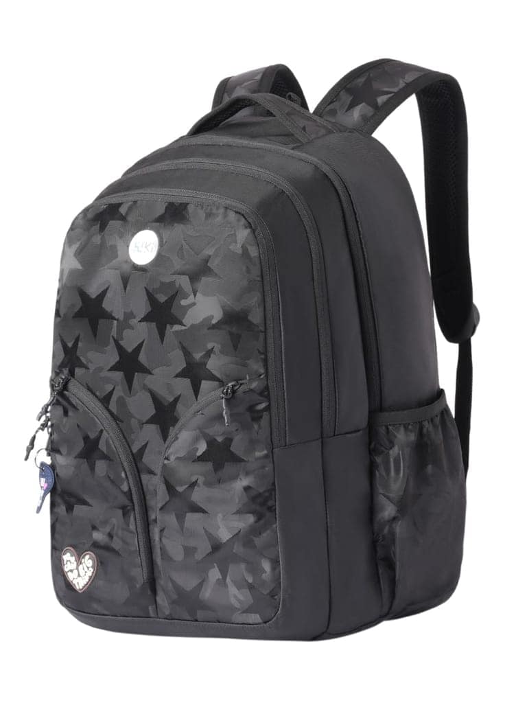 Wiki Slayy 38 Backpack For Girls |19 Inch-38 Litres With Laptop Sleeve, DIY Kit, Three Compartments, |Best for Books, Water Bottles, Stationery, Laptop, Lunch Box & Essentials view 2