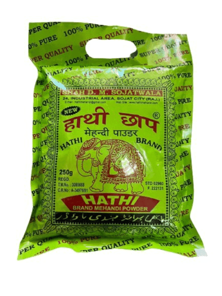 Hathi Brand Mehandi Powder, 250 gm