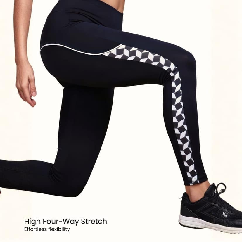 WOTM Power Curve Women’s Gym Pants | High Waist Workout Leggings | Yoga Pants | Colorado Fabric Sports Wear | Gym Outfit Tights for Women view 2
