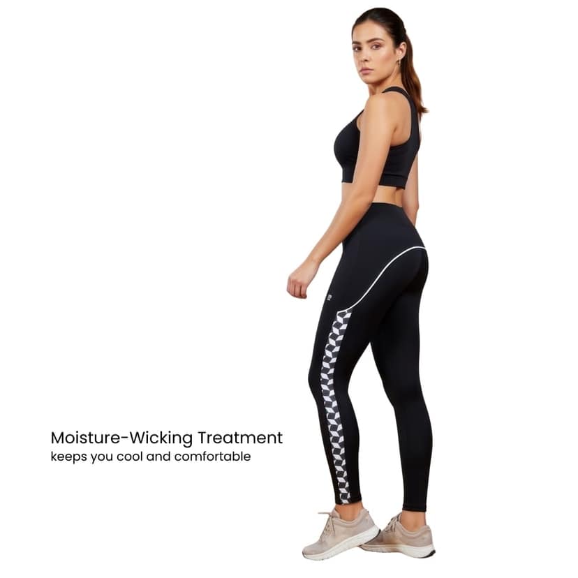 WOTM Power Curve Women’s Gym Pants | High Waist Workout Leggings | Yoga Pants | Colorado Fabric Sports Wear | Gym Outfit Tights for Women view 3