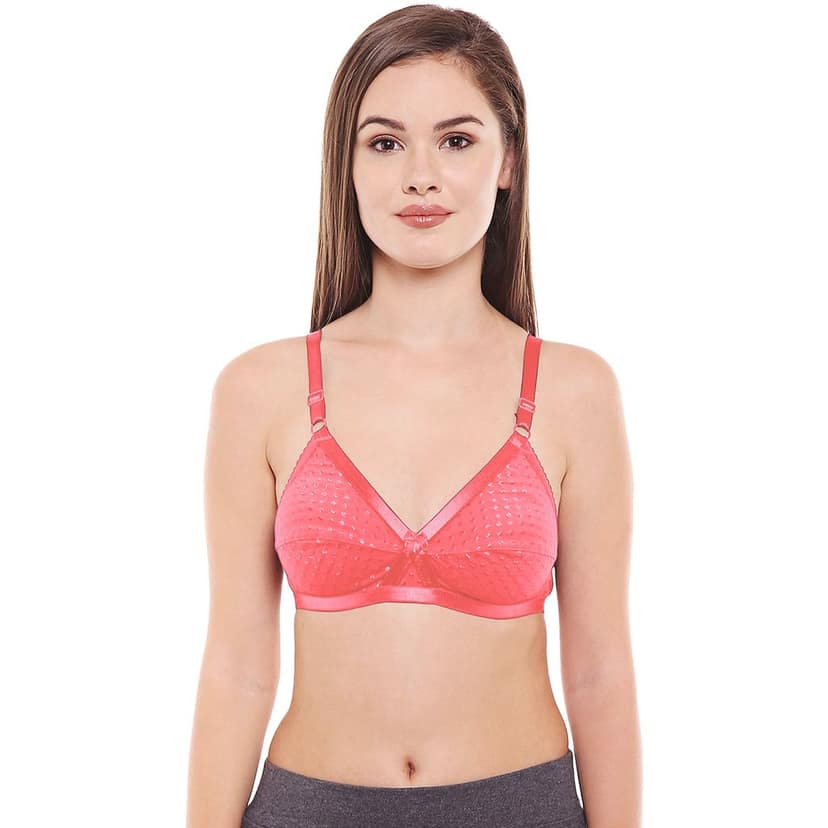 Bodycare Women Cotton Spandex Full Coverage Non Padded Regular Bra Pack - 2 E1528PIS view 2