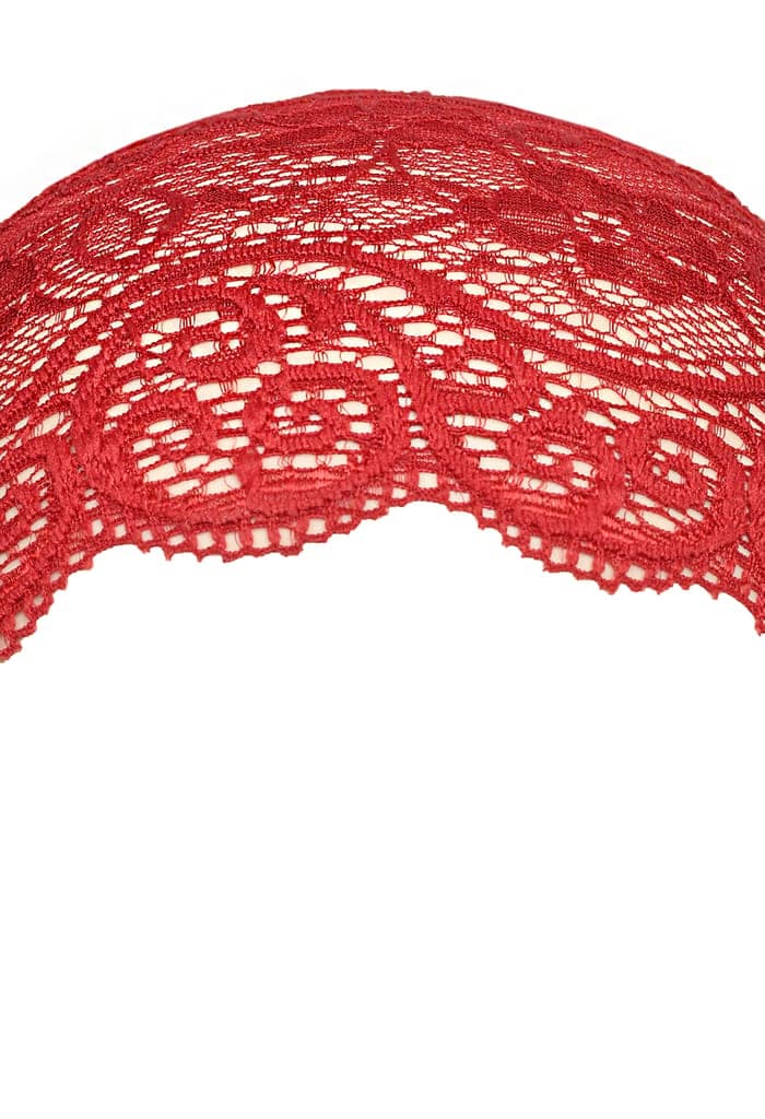Girls and Womens Hijab Cap Hijab Headband, Under Hijab Scarf Dark Red and Yellow Naqab Head Scarf (2 pcs) view 4