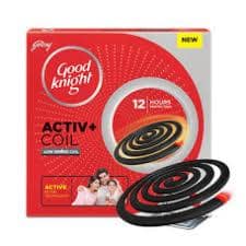 Good Knight Activ+ Low Smoke Mosquito Coil With Power Formula, 10 Coils