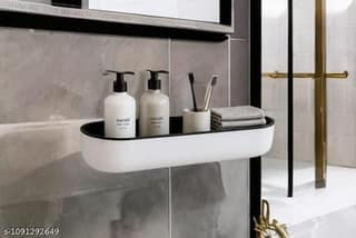 Bathroom Self Adhesive Shelf Wall Mounted Shower Organizer