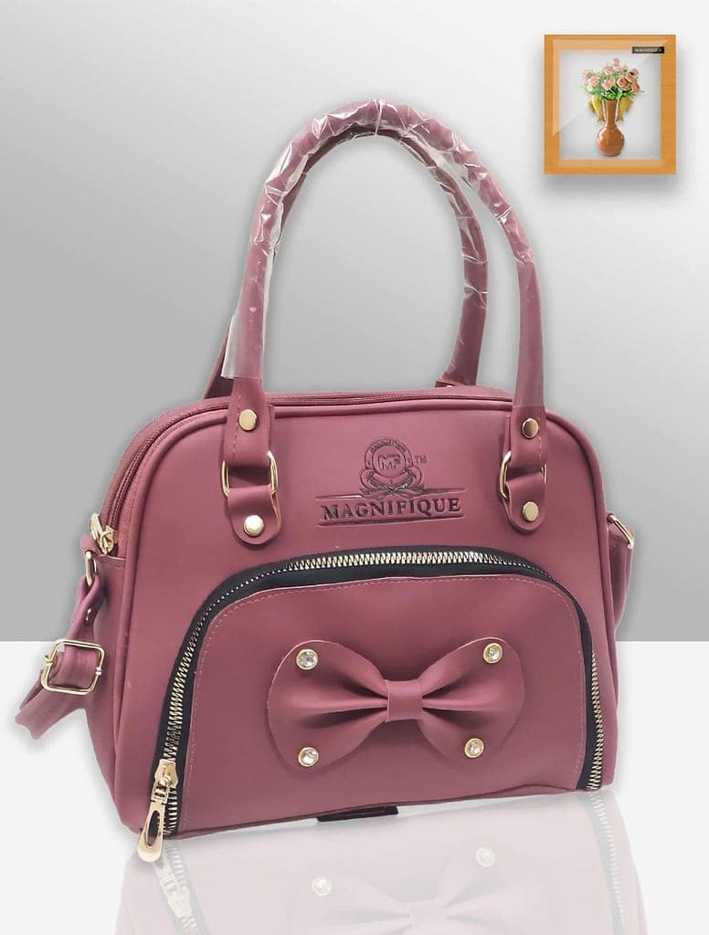 Magnifique Women's Hand/Sling/Side Bag/purse Polyurethane Western (Red) view 2