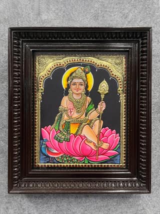 Lotus Murugar Embossed - With Frame 18 x 15