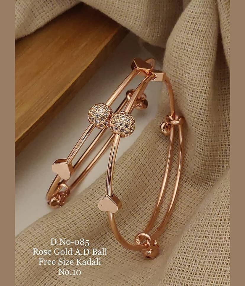 Shivay Fashion Rose Gold Bangle Set ( Pack of 1 )
