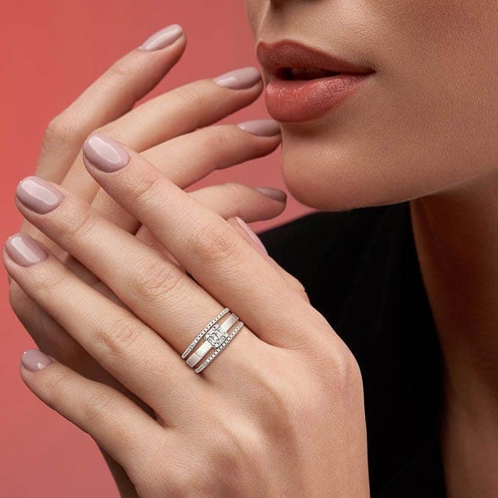 Silver Crystalline Ring view 2
