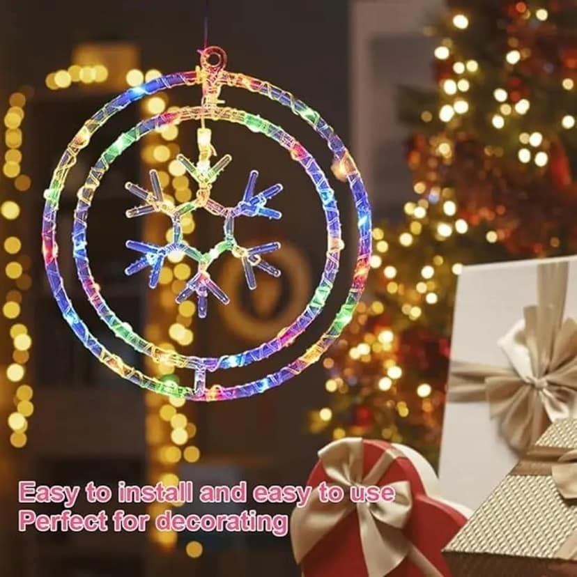 SPARKWORLD 1 LEDs 0.4 m Multicolor Flickering Snow Flake Rice Lights (Pack of 1) view 2