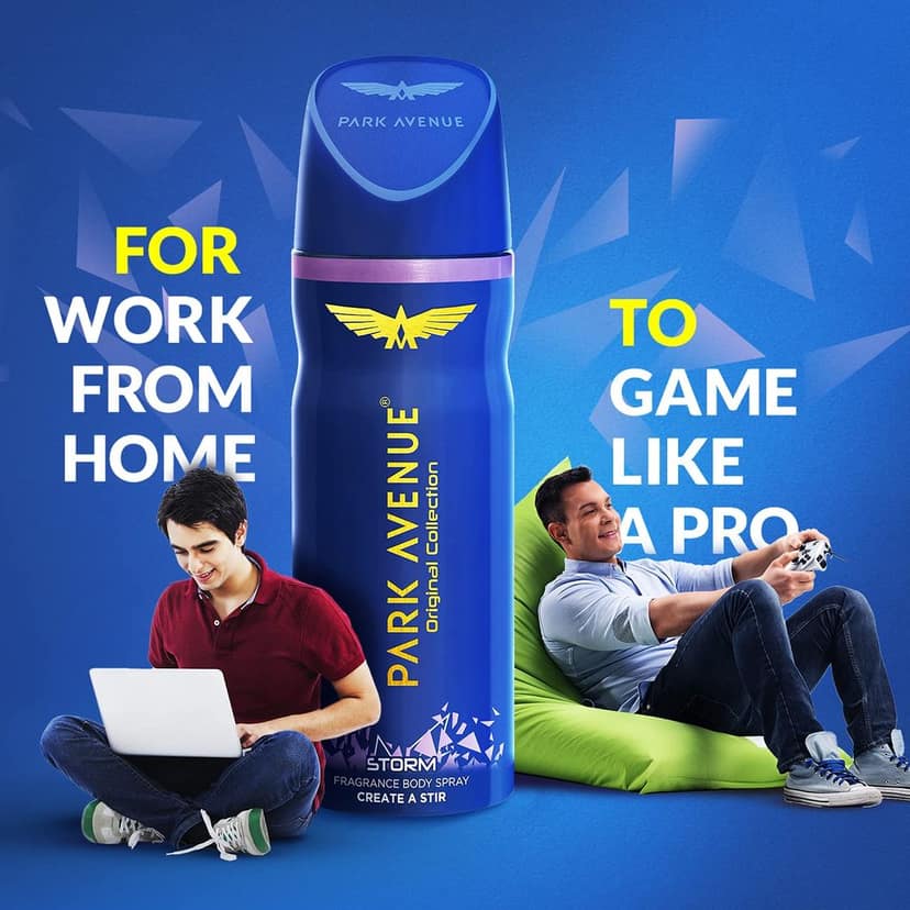 Park Avenue Storm Deodorant For Men, 150ml/100g view 2
