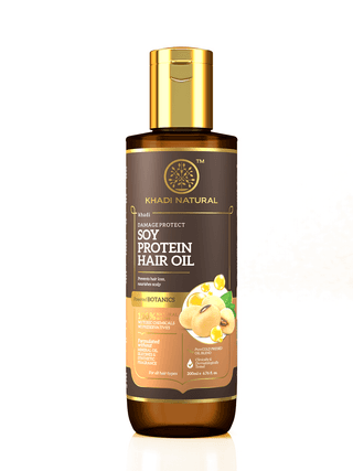 Khadi Natural Soy Protein Hair Oil - Powered Botanics - 200ml
