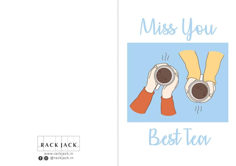 Rack Jack friendship's day funny greeting card - best tea view 2