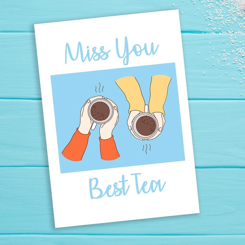 Rack Jack friendship's day funny greeting card - best tea view 3