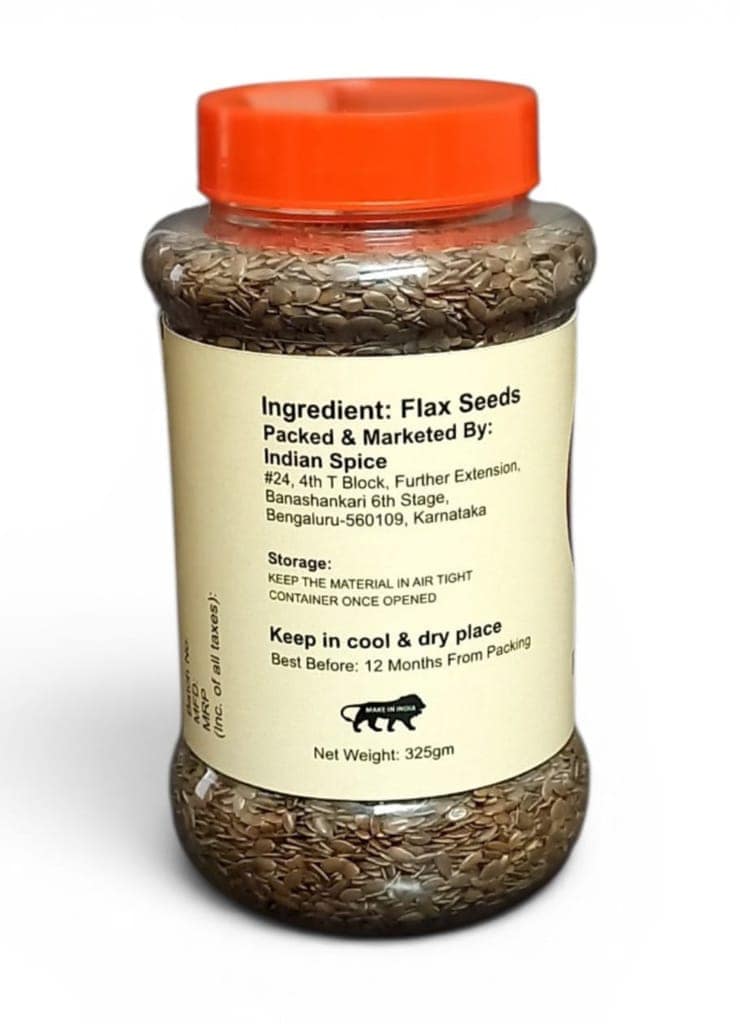 Indian Spice Premium Flax Seeds (Tishi) / Harvesting Pure Grains, From Seed To Table (325gm) view 4
