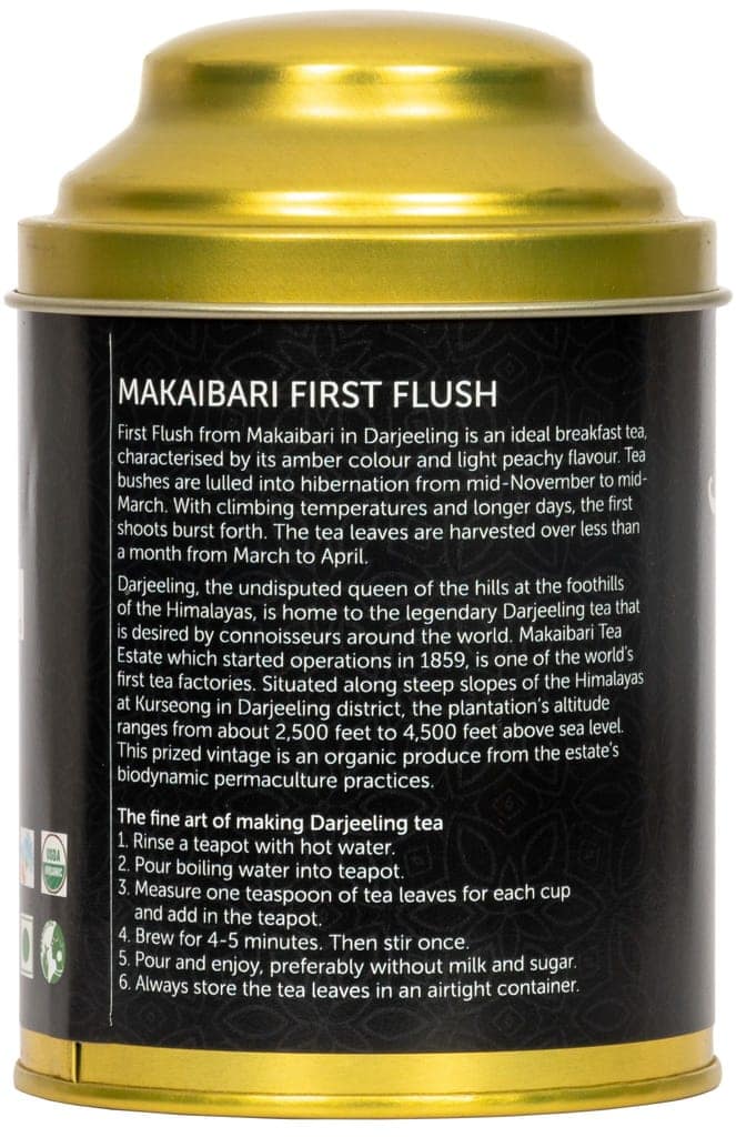 300g 1st Flush Darjeeling Tea - (Mim, Makaibari & Goodricke Tea Gardens) - 100g per caddy view 3