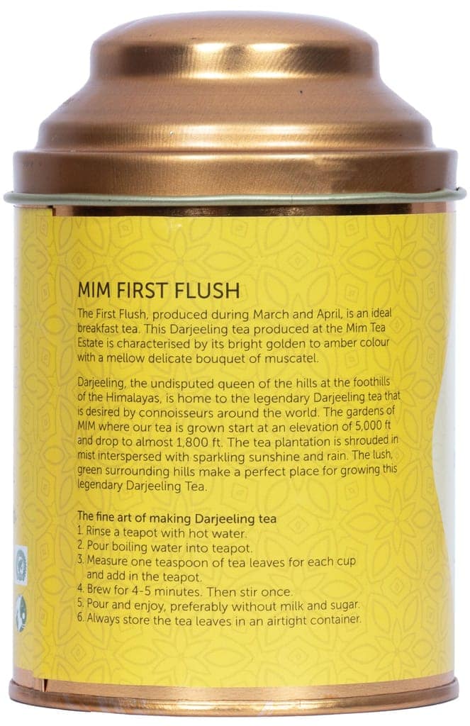 300g 1st Flush Darjeeling Tea - (Mim, Makaibari & Goodricke Tea Gardens) - 100g per caddy view 5