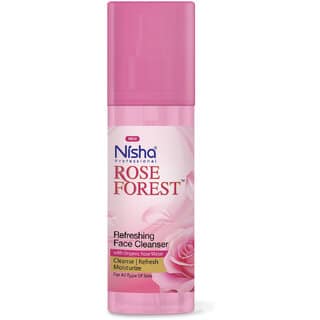 Nisha Refreshing Face Cleanser With Organic Rose Water Gulab Jal Cleansing Water 120ml