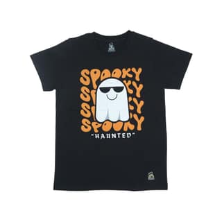 KUCHU Kids’ Unisex T-Shirt “Spooky” Digital Print | Soft Cotton-Modal Blend | Breathable, Lightweight & Durable Casual Top for Boys & Girls