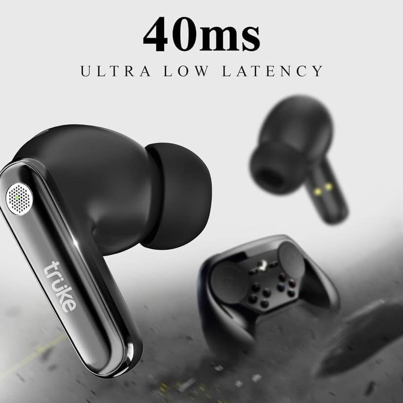 truke New Launch Mega 10 True Wireless in Ear Earbuds W/ 24-Bit Lossless Spatial Audio, 70H Battery Fast Charge Buds view 5