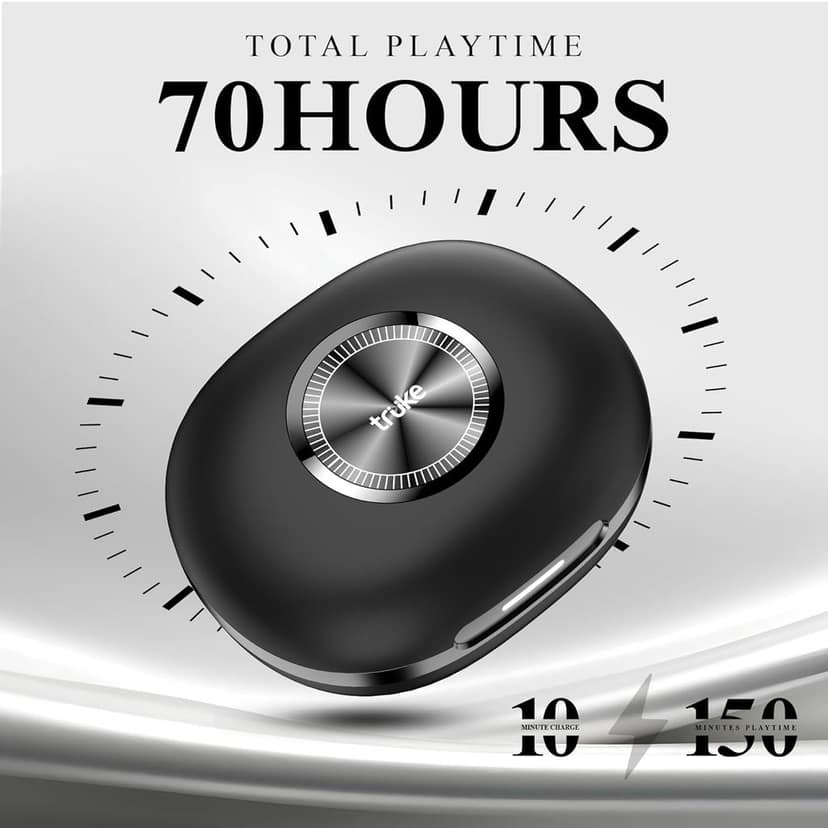 truke New Launch Mega 10 True Wireless in Ear Earbuds W/ 24-Bit Lossless Spatial Audio, 70H Battery Fast Charge Buds view 6