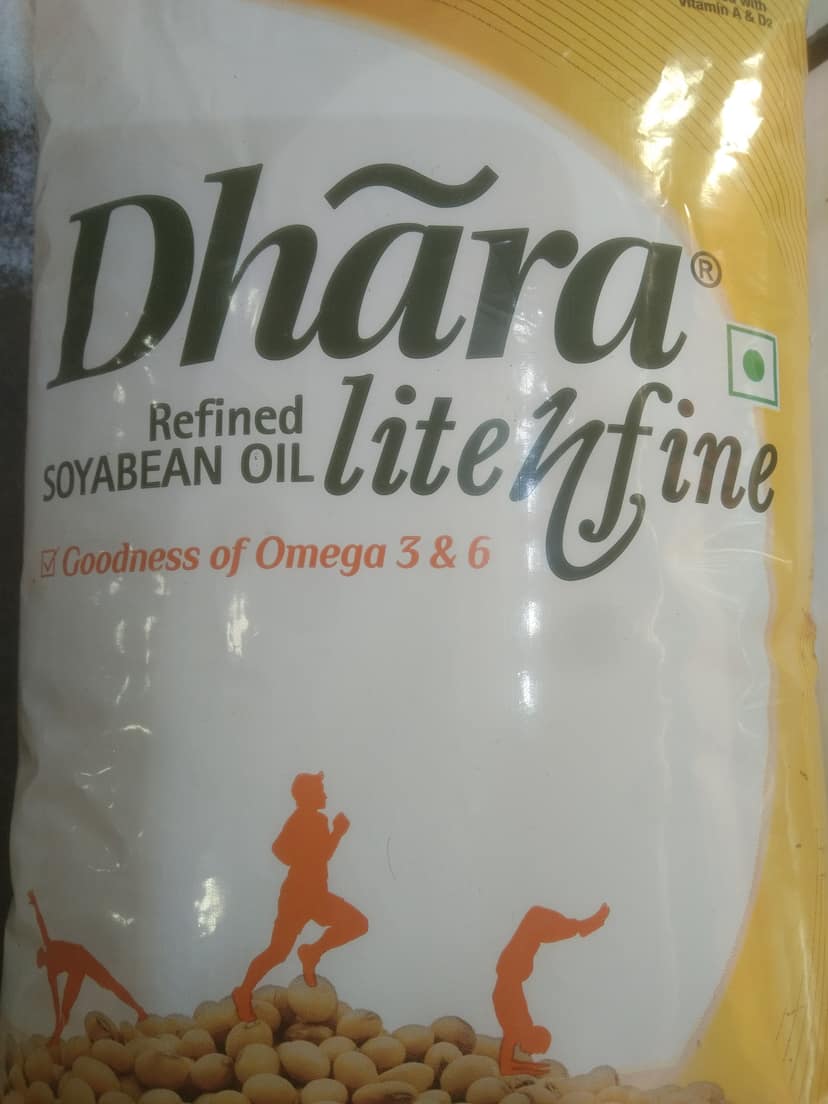 Dhara refined soyabean oil 1l