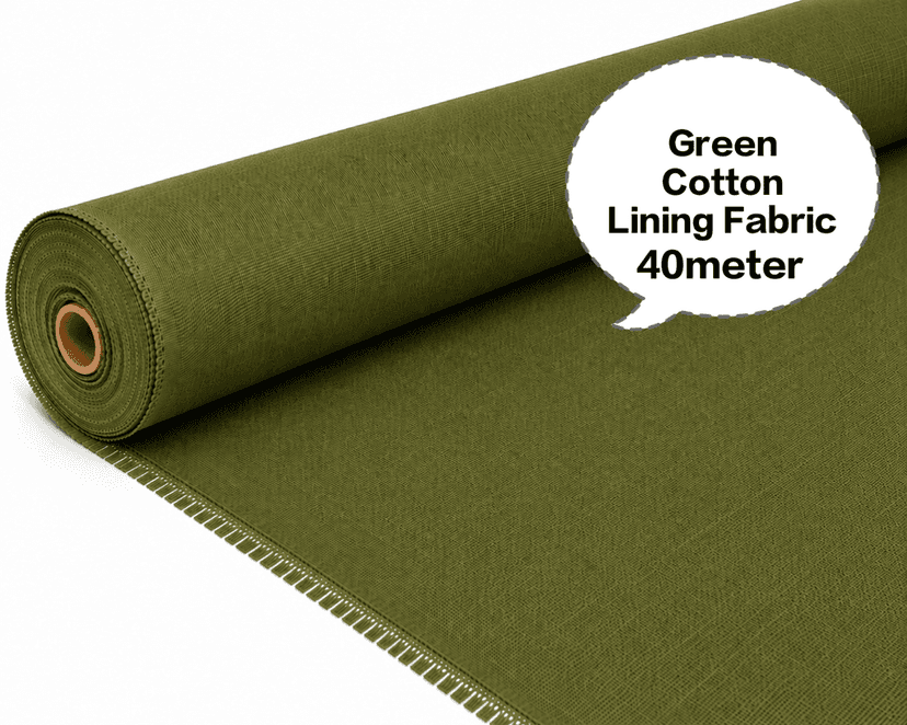 Green Cotton Lining Fabric (Bada Panna), Green Cotton Lining Fibre (Bada Panna), Green Lining Cloth (Bada Panna), Soft Green Cotton Lining (Bada Panna), Green Garment Lining Fabric (Bada Panna) view 3