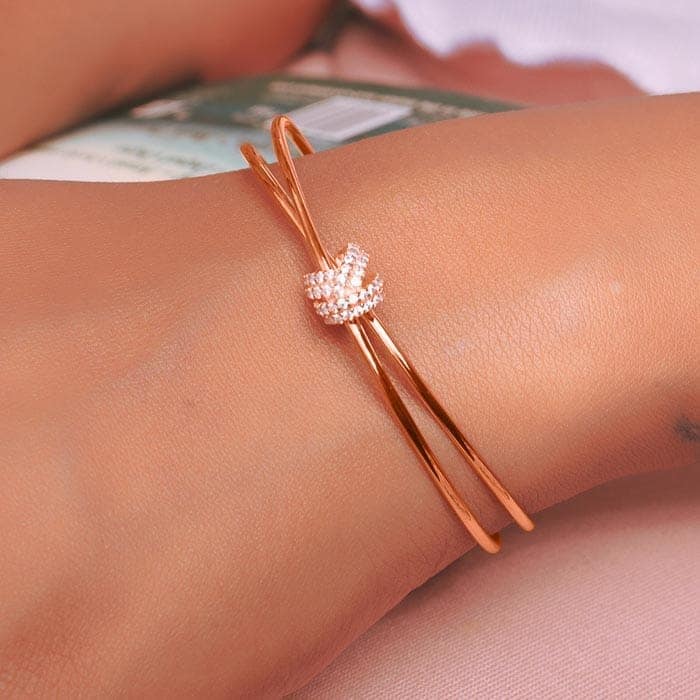 Rose Gold Knot Kada view 2