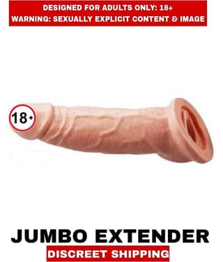 Adult Sex Toys Jumbo Extenders Pure Silicon Penis Enlargement Extenders For Men