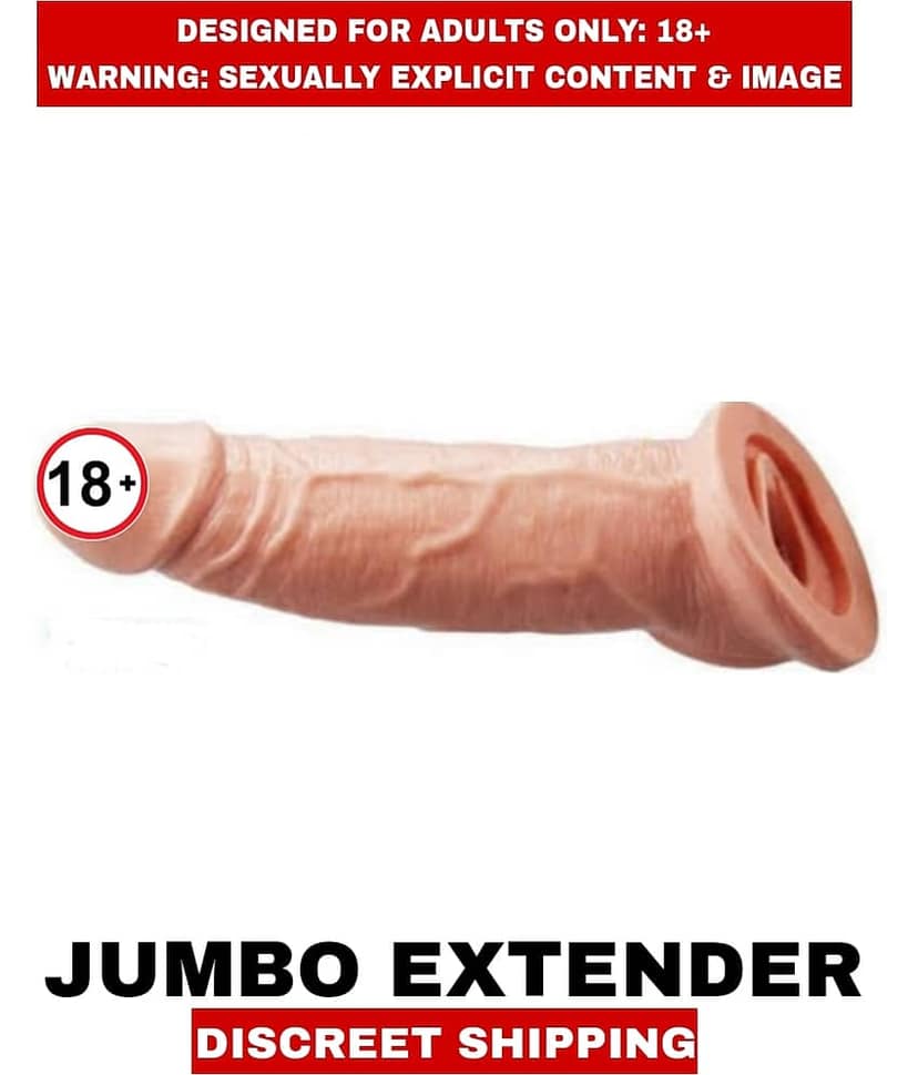 Adult Sex Toys Jumbo Extenders Pure Silicon Penis Enlargement Extenders For Men