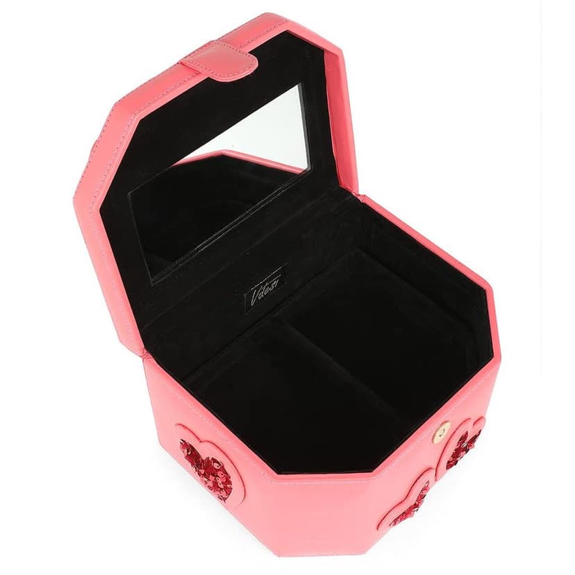 Carrot Pink Hearts Vanity Box view 4