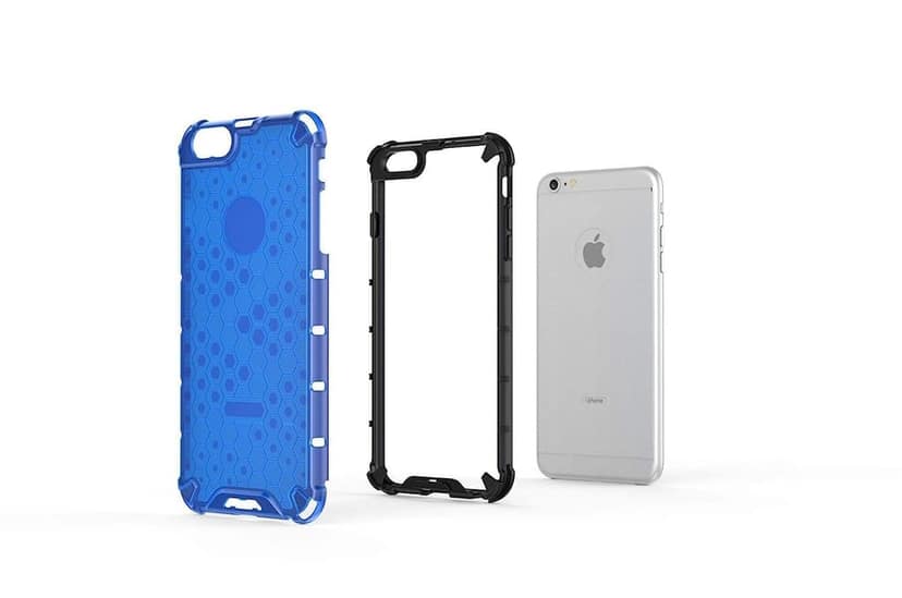 Faircost for iPhone 6 Hybrid Shockproof Back Cover Hard Outside Soft Sides- (Polycabonate::Transparent) view 4