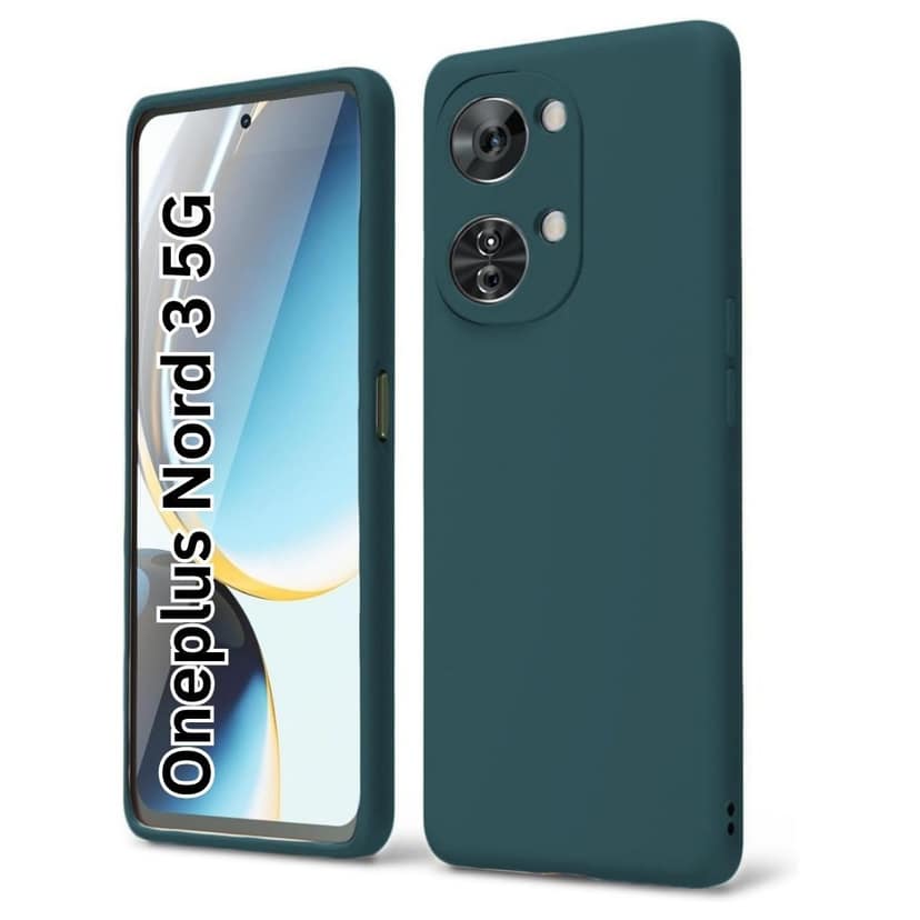 V3Deals Compatible Matte Silicone Back Cover for OnePlus Nord 3 5G Matte silicone back cover with raised camera & screen edges for enhanced protection against drops, scratches and dust.
