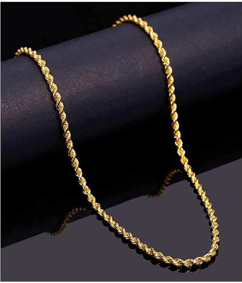 H M PRODUCT Gold Plated Chain ( Set of 1 )