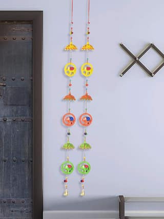 DreamKraft Paper Mache Door Hanging (102 cm, Multicolour)