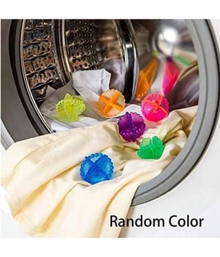 KTU 4 pieces Laundry Washing Ball for wachine machine & Cleaning | washing clohes accesories | Home Improovement & Hardware tubing (Pack of 4) (MULTICOLOR)