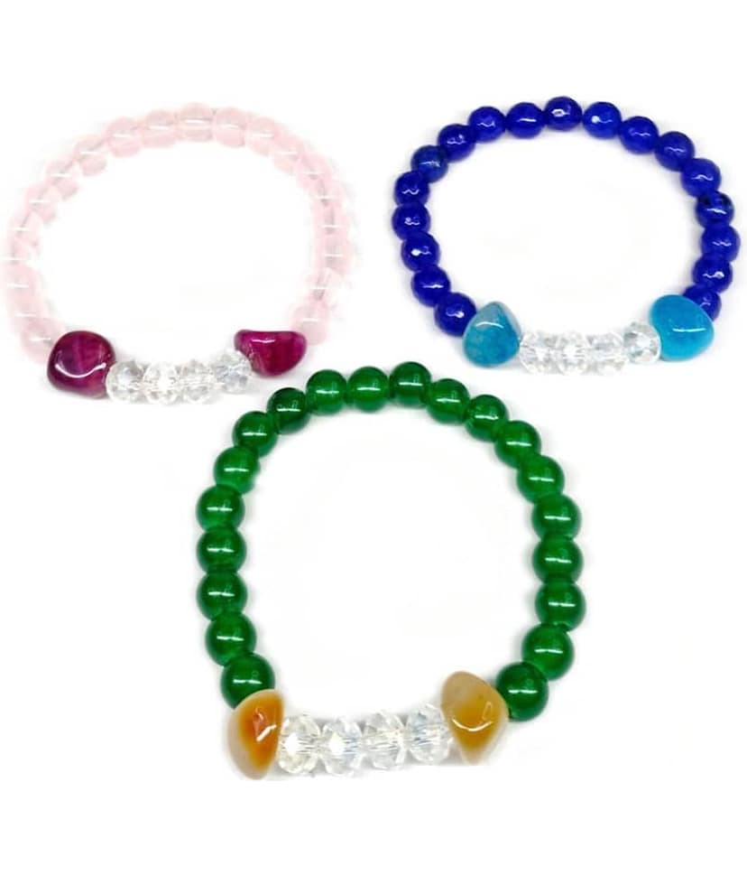 DAIVYA WELLNESS - Multicolor Bracelet ( Pack of 3 )