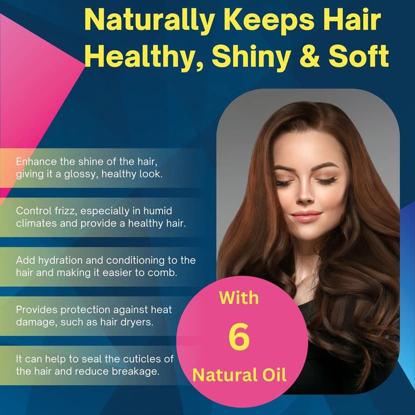 Fit2Glo Athletic Anti-Frizz Hair Serum With SPF-15 | Blend Of 6 Natural Hair Oil Keeps Hair Healthy, Frizz Free, UV Protection | Hair Serum For Dry Frizzy Hair women & Men | All Hair Types | 100 ML view 3