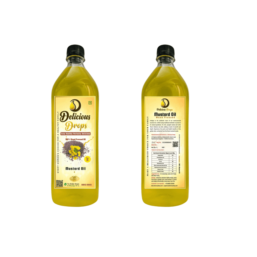 WOOD PRESSED MUSTARD OIL 1000ML view 5