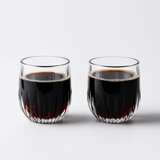 Crystal Whiskey Glasses, 280 ML, Set of 2,Stylish Bar Drinkware for Bourbon, Whiskey, Beer, Rum, Cocktail, Soda and Mix Drink Perfect for Home, Office, Casino Party & Every Occasion
